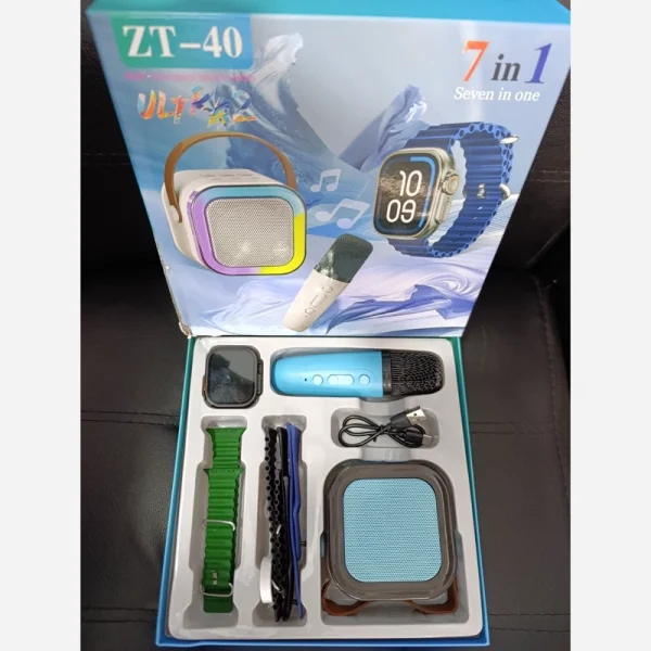 پک ساعت هوشمند مدل ZT-40 به همراه میکروفون و اسپیکر بلوتوثی